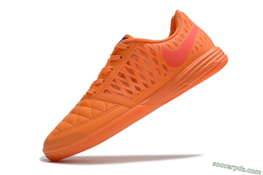 Nike Lunar Gato 2 IC Low-Tops Football Shoes - Orange/Black/Red 5