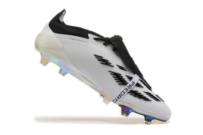 Adidas Predator Elite Foldover Tongue FG Low-Tops Football Boots - White/Black/Gold