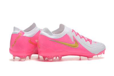 Nike Phantom Luna Elite NU FG Low-Tops Football Boots - White/Pink/Gold