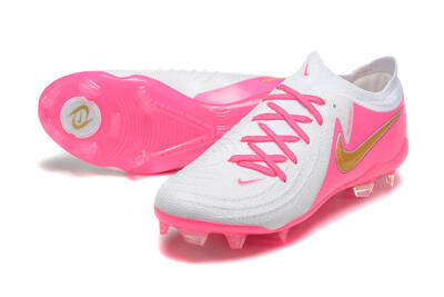 Nike Phantom Luna Elite NU FG Low-Tops Football Boots - White/Pink/Gold