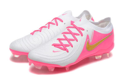 Nike Phantom Luna Elite NU FG Low-Tops Football Boots - White/Pink/Gold