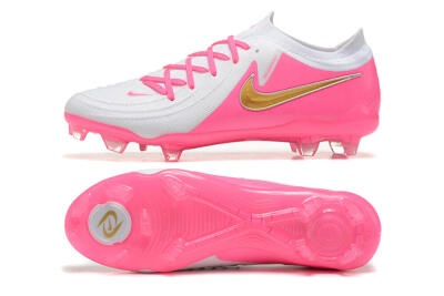 Nike Phantom Luna Elite NU FG Low-Tops Football Boots - White/Pink/Gold