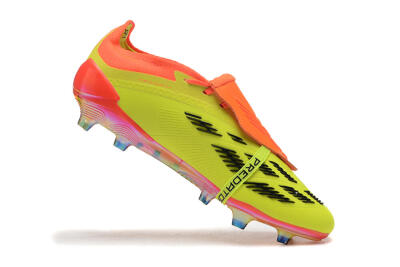 Adidas Predator Elite Foldover Tongue FG Low-Tops Football Boots - Yellow/Black/Orange