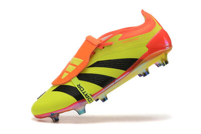 Adidas Predator Elite Foldover Tongue FG Low-Tops Football Boots - Yellow/Black/Orange