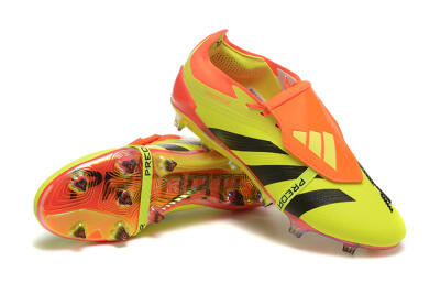 Adidas Predator Elite Foldover Tongue FG Low-Tops Football Boots - Yellow/Black/Orange