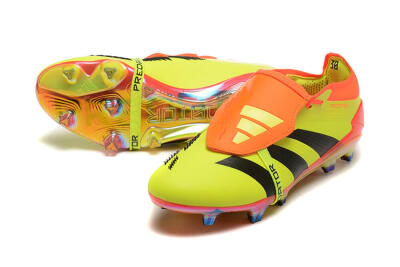 Adidas Predator Elite Foldover Tongue FG Low-Tops Football Boots - Yellow/Black/Orange