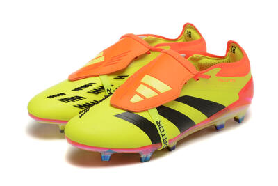 Adidas Predator Elite Foldover Tongue FG Low-Tops Football Boots - Yellow/Black/Orange