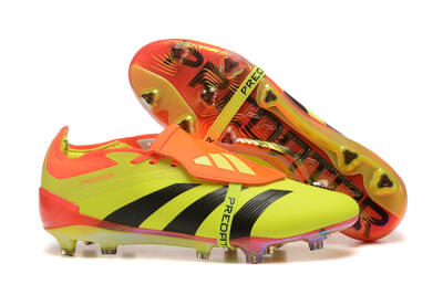 Adidas Predator Elite Foldover Tongue FG Low-Tops Football Boots - Yellow/Black/Orange