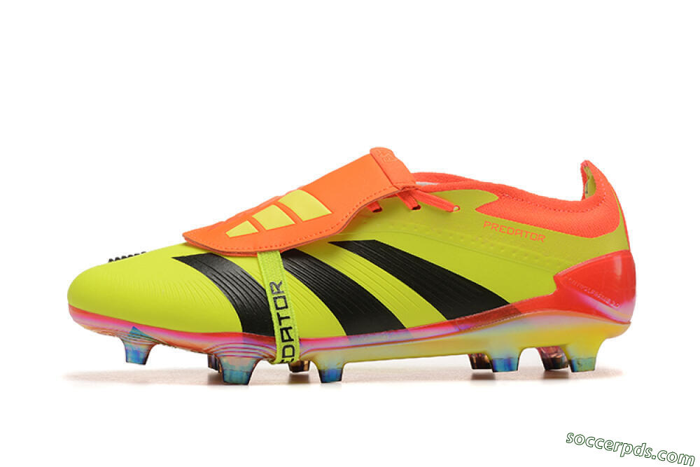 Adidas Predator Elite Foldover Tongue FG Low-Tops Football Boots - Yellow/Black/Orange 2