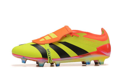 Adidas Predator Elite Foldover Tongue FG Low-Tops Football Boots - Yellow/Black/Orange