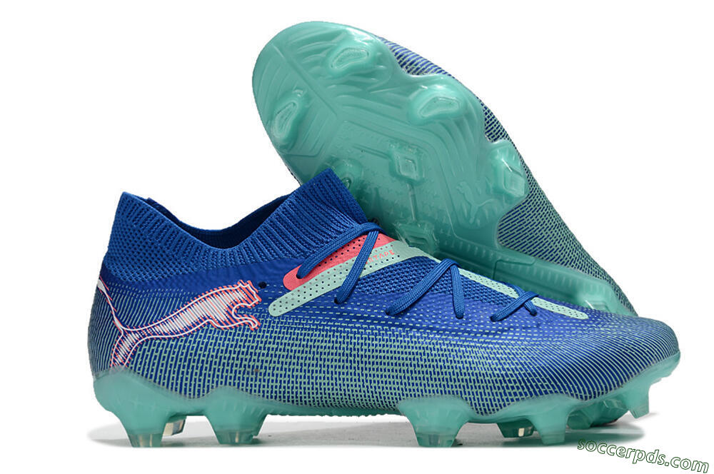 Puma Future Ultimate FG Low-Tops Football Boots - Jade/Blue/Red 1