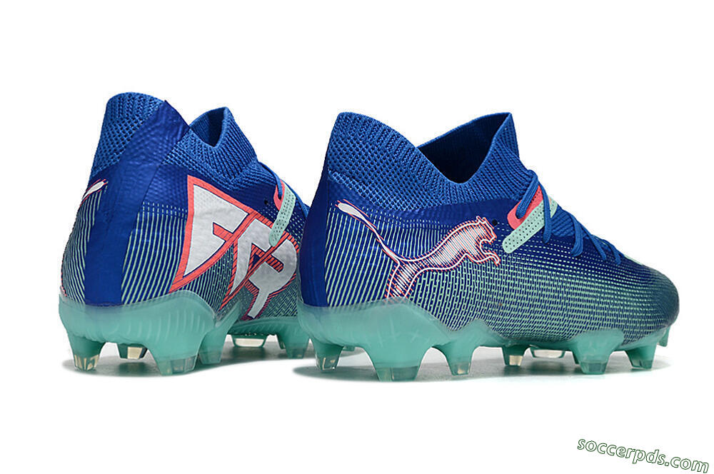 Puma Future Ultimate FG Low-Tops Football Boots - Jade/Blue/Red 6