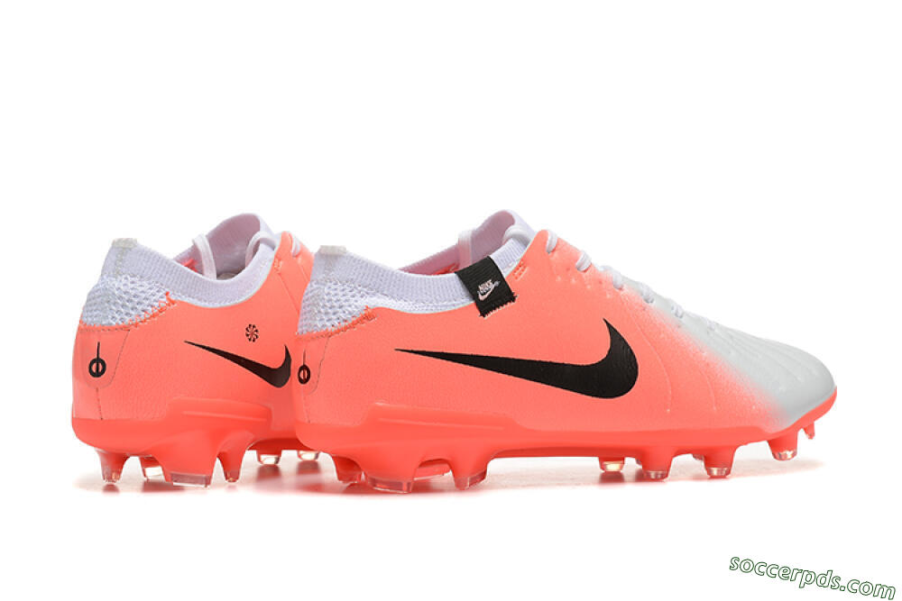 Nike Tiempo Legend 10 Elite FG Low-Tops Football Boots - White/Pink/Black 9