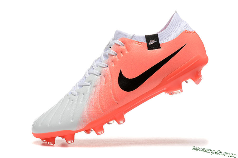 Nike Tiempo Legend 10 Elite FG Low-Tops Football Boots - White/Pink/Black 8