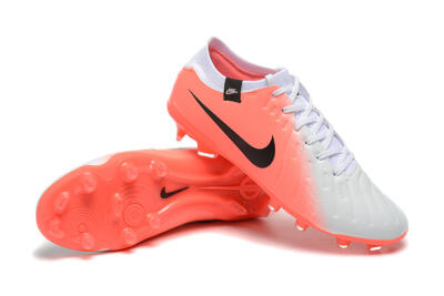 Nike Tiempo Legend 10 Elite FG Low-Tops Football Boots - White/Pink/Black