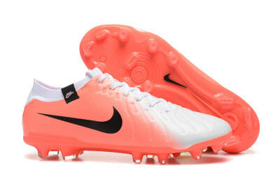 Nike Tiempo Legend 10 Elite FG Low-Tops Football Boots - White/Pink/Black