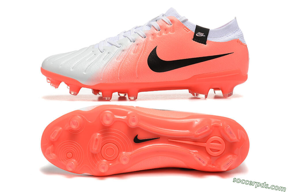 Nike Tiempo Legend 10 Elite FG Low-Tops Football Boots - White/Pink/Black 0