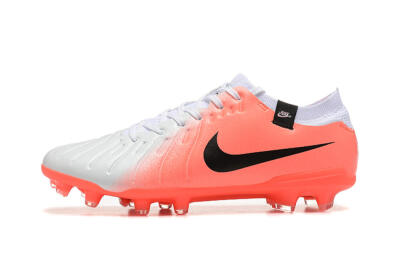 Nike Tiempo Legend 10 Elite FG Low-Tops Football Boots - White/Pink/Black
