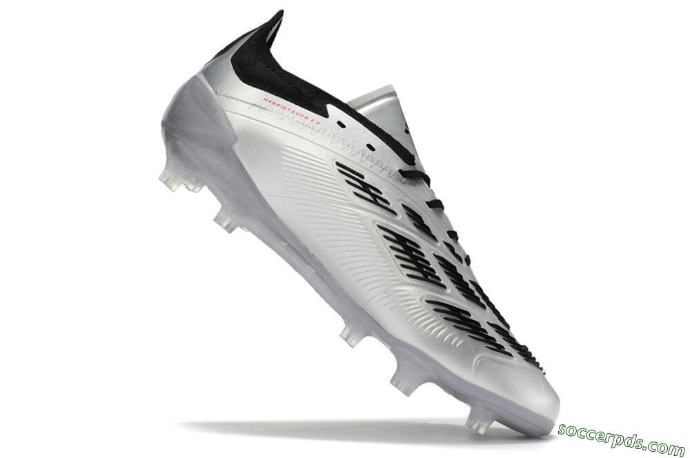 Adidas Predator Accuracy Elite FG Low-Tops Football Boots - Silver/Black 4