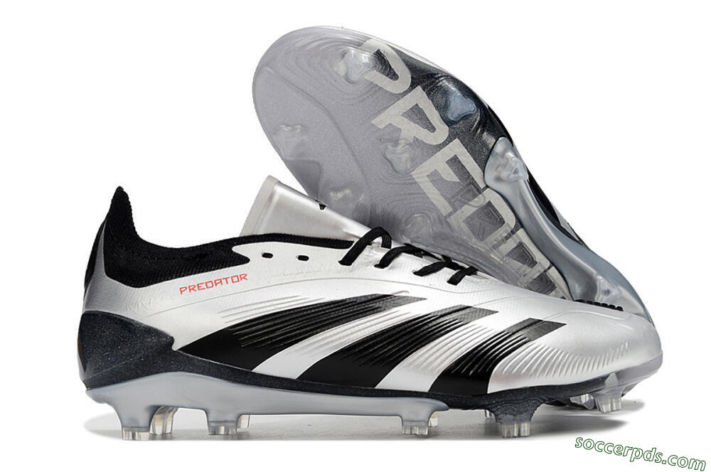 Adidas Predator Accuracy Elite FG Low-Tops Football Boots - Silver/Black 1