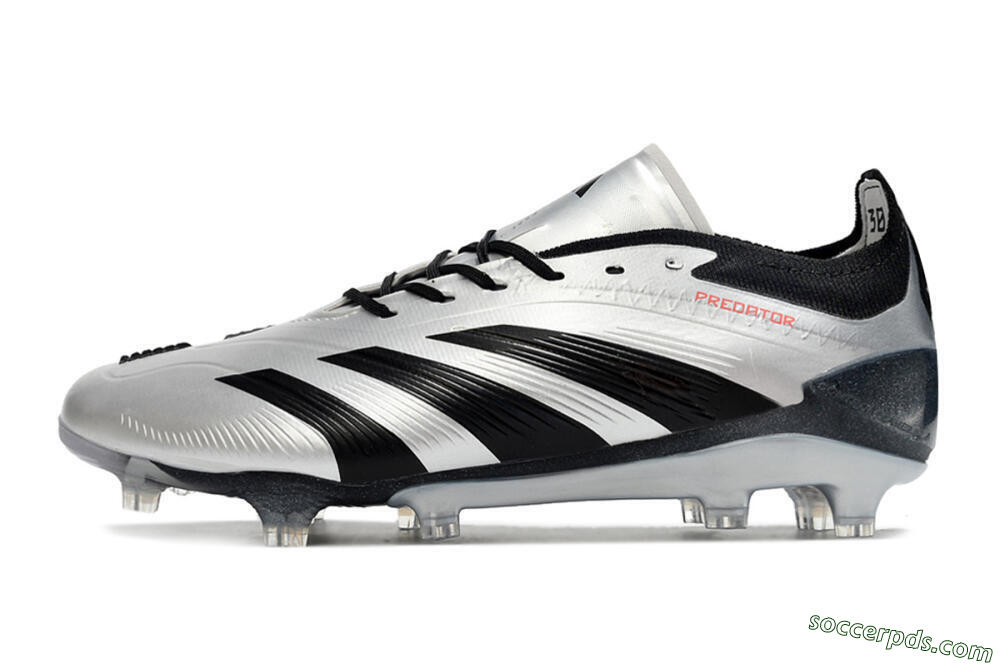 Adidas Predator Accuracy Elite FG Low-Tops Football Boots - Silver/Black 2