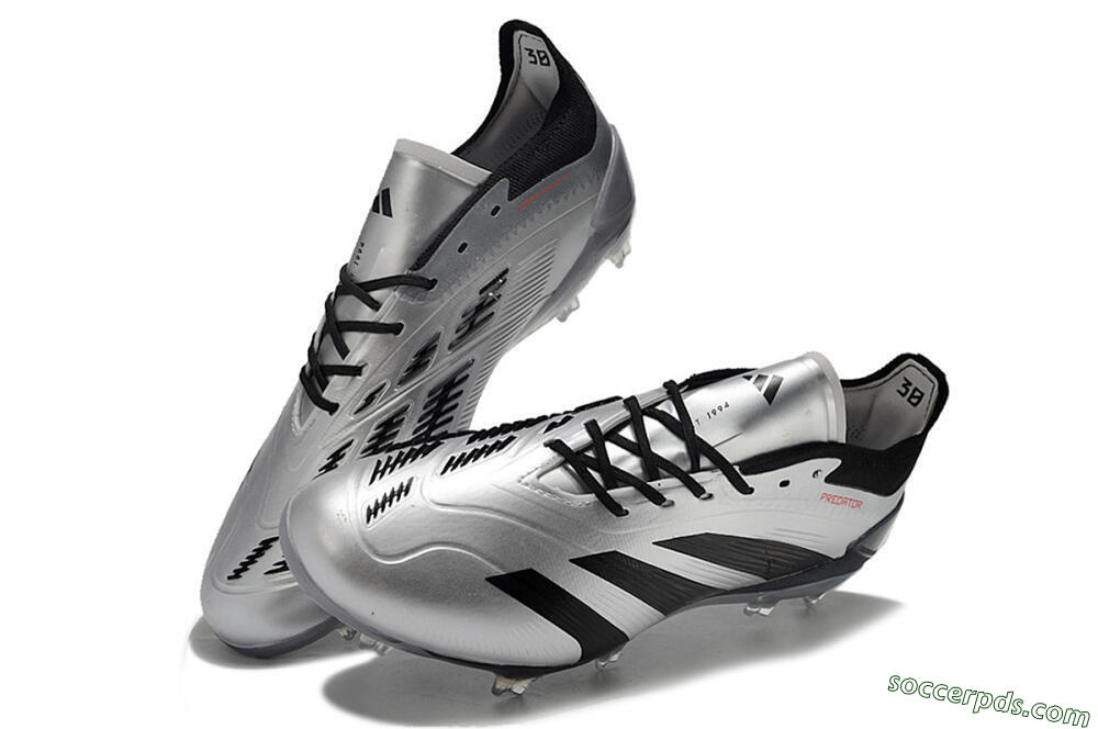 Adidas Predator Accuracy Elite FG Low-Tops Football Boots - Silver/Black 3