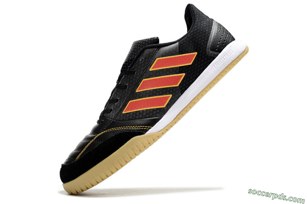 Adidas Top Sala FG Low-Tops Football Shoes - Black/Orange/Brown 5