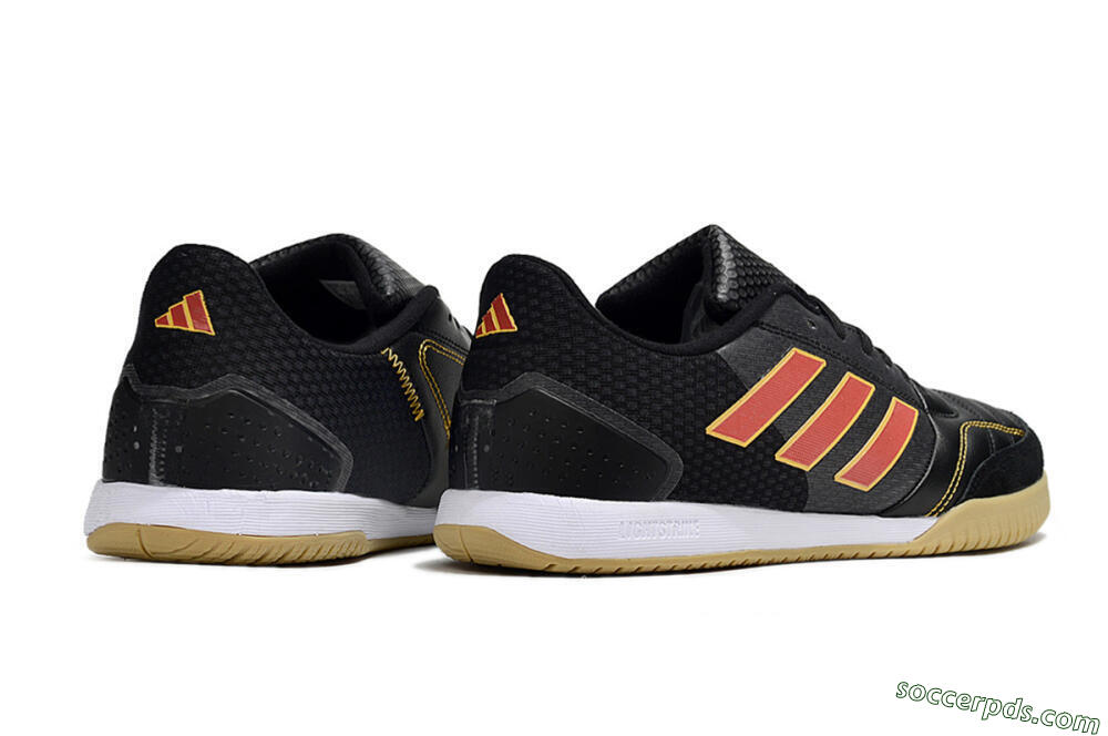 Adidas Top Sala FG Low-Tops Football Shoes - Black/Orange/Brown 6