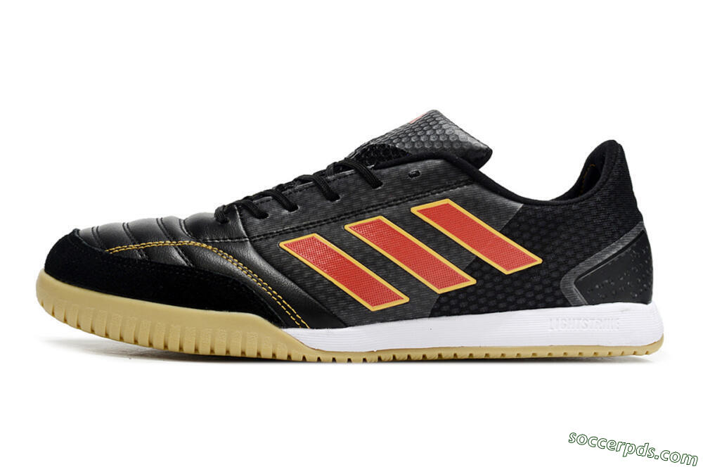 Adidas Top Sala FG Low-Tops Football Shoes - Black/Orange/Brown 2