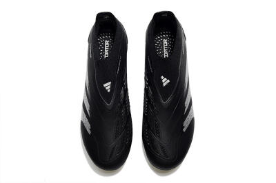 Adidas Predator Accuracy+ Laceless FG Low-Tops Football Boots - Black/Silver