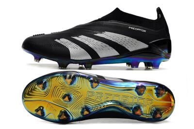 Adidas Predator Accuracy+ Laceless FG Low-Tops Football Boots - Black/Silver