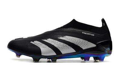Adidas Predator Accuracy+ Laceless FG Low-Tops Football Boots - Black/Silver