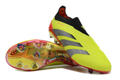 Adidas Predator Accuracy+ Laceless FG Low-Tops Football Boots - Yellow/Black/Grey
