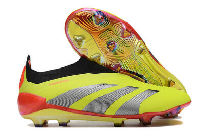 Adidas Predator Accuracy+ Laceless FG Low-Tops Football Boots - Yellow/Black/Grey