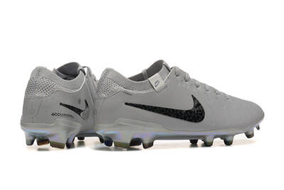 Nike Tiempo Legend 10 Elite FG Low-Tops Football Boots - Grey/Black/Silver