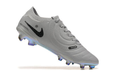 Nike Tiempo Legend 10 Elite FG Low-Tops Football Boots - Grey/Black/Silver