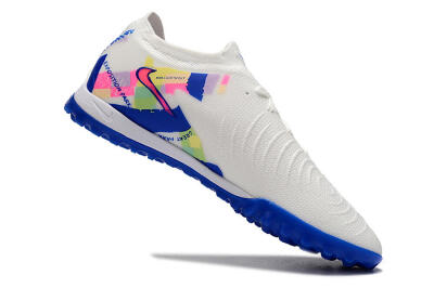 Nike Phantom Luna Elite TF Low-Tops Football Shoes - White/Blue/Pink/Yellow