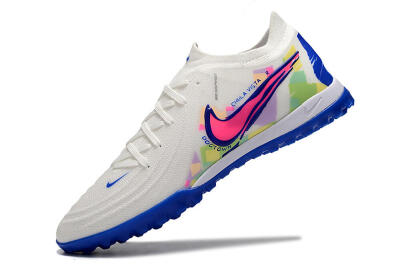 Nike Phantom Luna Elite TF Low-Tops Football Shoes - White/Blue/Pink/Yellow