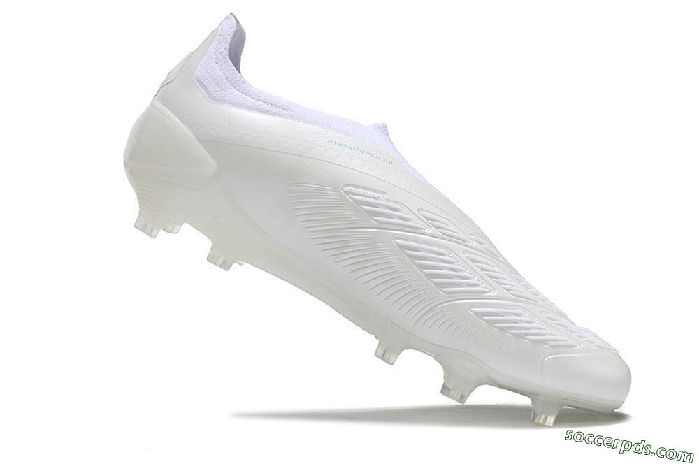 Adidas Predator Accuracy+ Laceless FG Low-Tops Football Boots - White/Blue 4