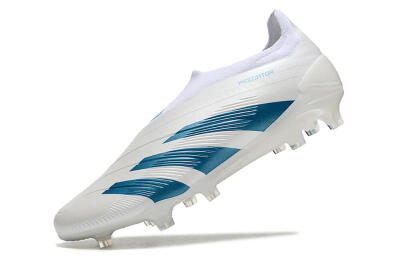Adidas Predator Accuracy+ Laceless FG Low-Tops Football Boots - White/Blue
