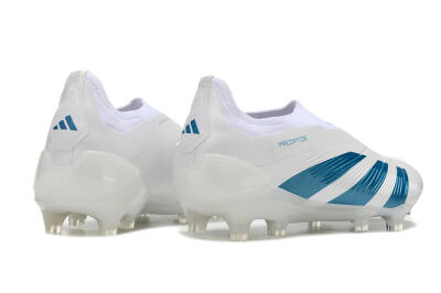 Adidas Predator Accuracy+ Laceless FG Low-Tops Football Boots - White/Blue