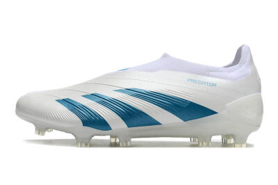 Adidas Predator Accuracy+ Laceless FG Low-Tops Football Boots - White/Blue