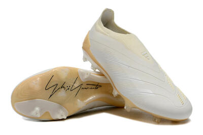 Adidas Predator Accuracy+ Laceless FG Low-Tops Football Boots - White/Beige