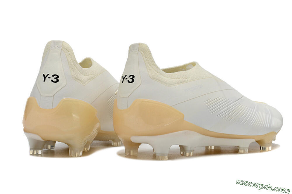 Adidas Predator Accuracy+ Laceless FG Low-Tops Football Boots - White/Beige 6