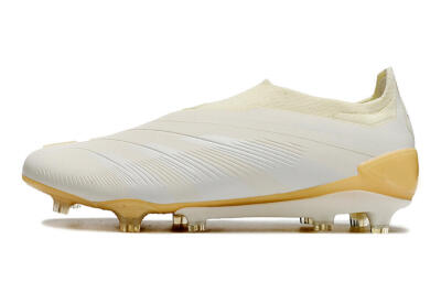 Adidas Predator Accuracy+ Laceless FG Low-Tops Football Boots - White/Beige