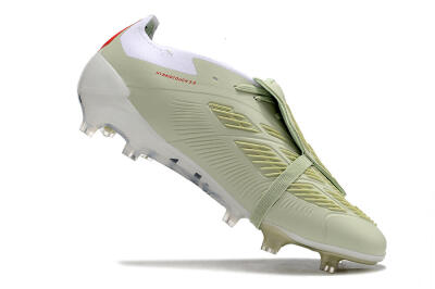 Adidas Predator Elite Foldover Tongue FG Low-Tops Football Boots - Beige/Black/White