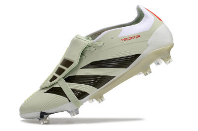 Adidas Predator Elite Foldover Tongue FG Low-Tops Football Boots - Beige/Black/White