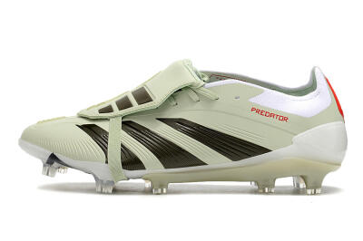 Adidas Predator Elite Foldover Tongue FG Low-Tops Football Boots - Beige/Black/White