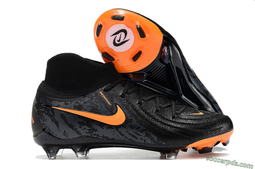 Nike Phantom Luna Elite FG High-Tops Football Boots - Black/Silver/Orange 1
