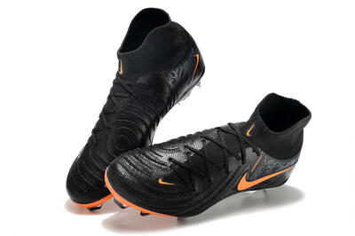 Nike Phantom Luna Elite FG High-Tops Football Boots - Black/Silver/Orange